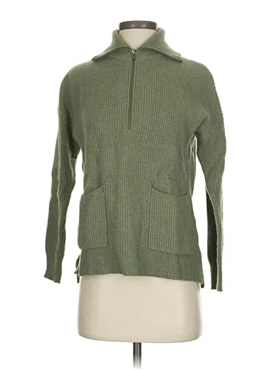Pre-owned Madewell Wool Pullover Sweater In Green