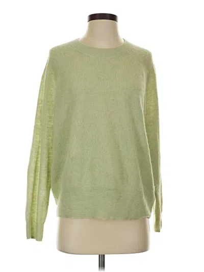 Pre-owned Madewell Wool Pullover Sweater In Green