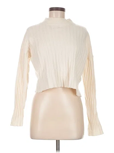 Pre-owned Madewell Wool Pullover Sweater In Ivory