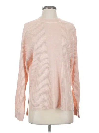 Pre-owned Madewell Wool Pullover Sweater In Pink