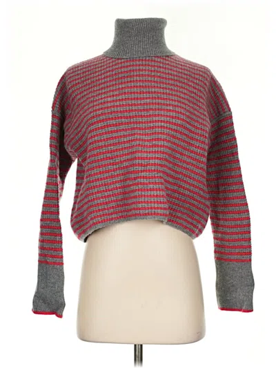 Pre-owned Madewell Wool Pullover Sweater In Red