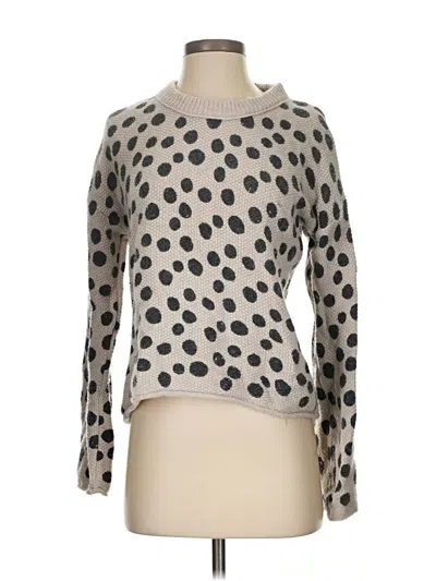 Pre-owned Madewell Wool Pullover Sweater In Silver