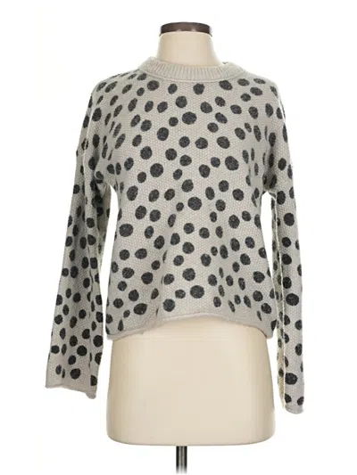 Pre-owned Madewell Wool Pullover Sweater In Silver