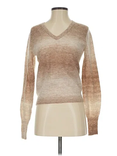 Pre-owned Madewell Wool Pullover Sweater In Tan