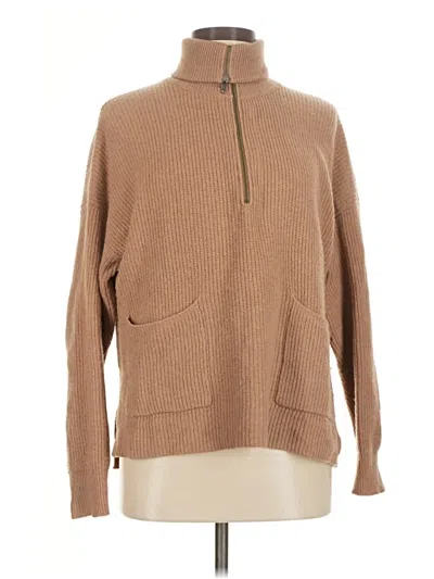 Pre-owned Madewell Wool Pullover Sweater In Tan