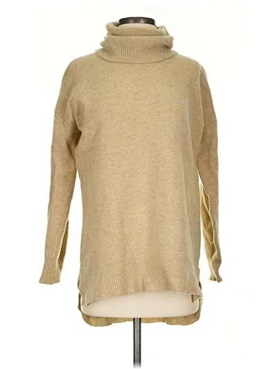 Pre-owned Madewell Wool Pullover Sweater In Tan