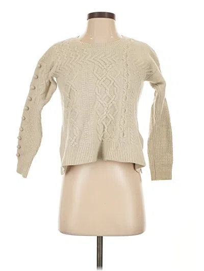 Pre-owned Madewell Wool Pullover Sweater In Tan