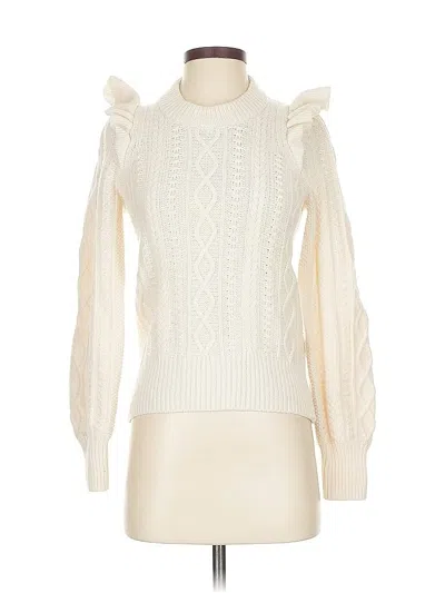Pre-owned Madewell Wool Pullover Sweater In White