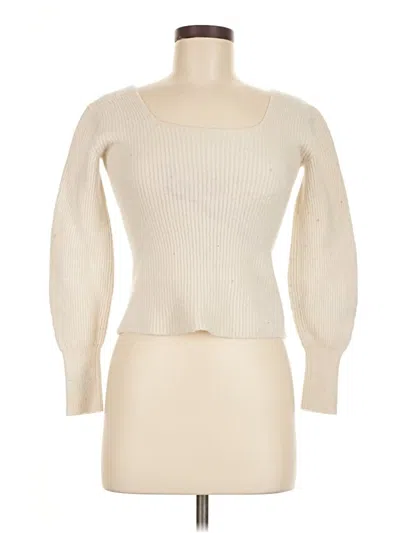 Pre-owned Madewell Wool Pullover Sweater In White