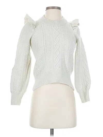 Pre-owned Madewell Wool Pullover Sweater In White