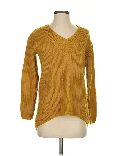 Pre-owned Madewell Wool Pullover Sweater In Yellow