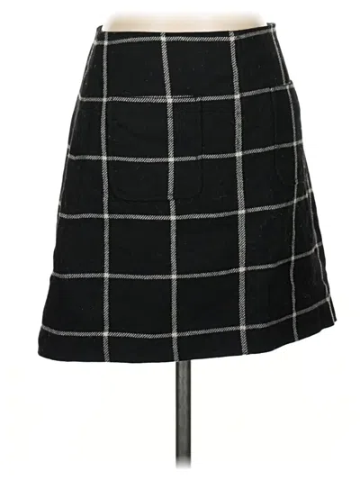 Pre-owned Madewell Wool Skirt In Black