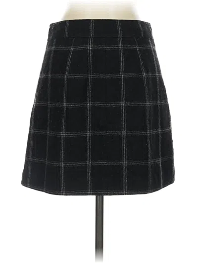 Pre-owned Madewell Wool Skirt In Black