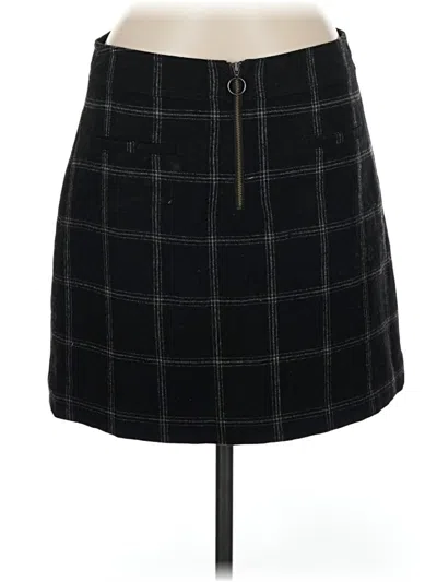 Pre-owned Madewell Wool Skirt In Black