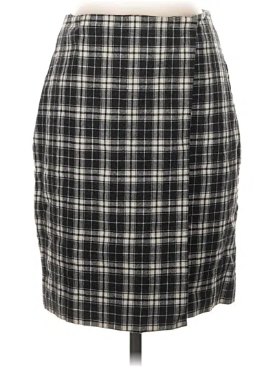 Pre-owned Madewell Wool Skirt In Black