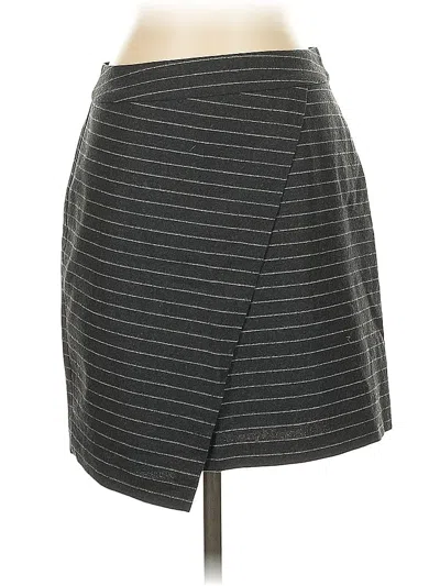 Pre-owned Madewell Wool Skirt In Gray