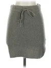 Madewell Wool Skirt In Gray