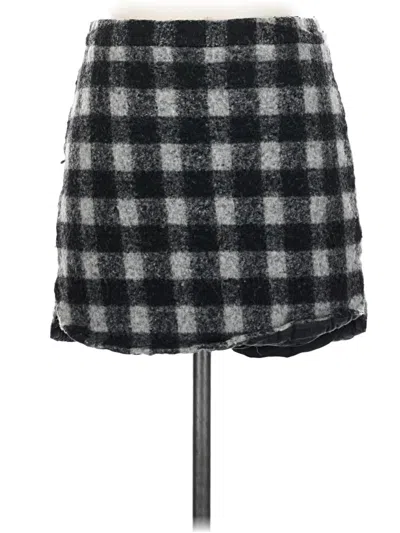 Pre-owned Madewell Wool Skirt In Gray