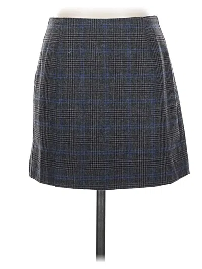 Pre-owned Madewell Wool Skirt In Gray