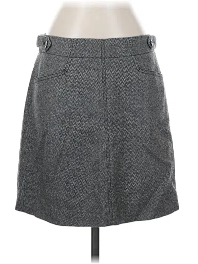 Pre-owned Madewell Wool Skirt In Gray