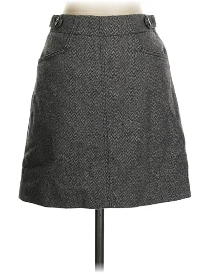 Pre-owned Madewell Wool Skirt In Gray