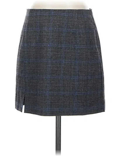 Pre-owned Madewell Wool Skirt In Gray