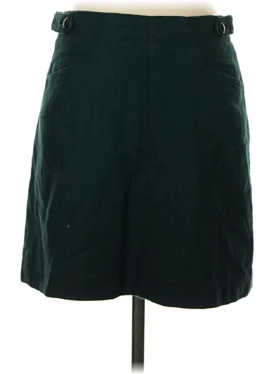 Pre-owned Madewell Wool Skirt In Green
