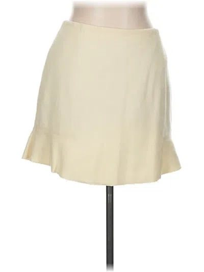 Pre-owned Madewell Wool Skirt In Ivory