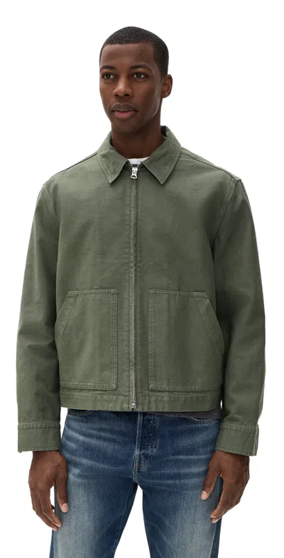 Madewell Work Jacket Surplus In Green
