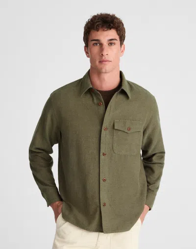 Madewell Work Shirt In Green