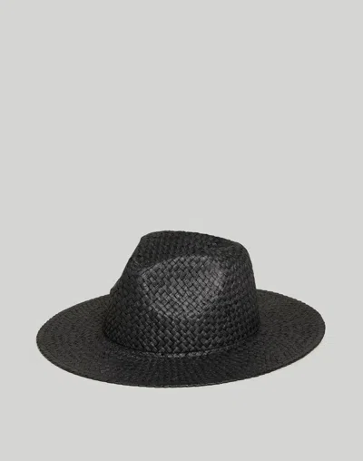 Madewell Woven Straw Hat In True Black