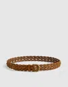 Madewell Woven Suede Belt In Brown