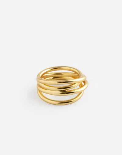 Madewell Wraparound Ring In Vintage Gold