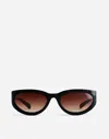 Shop Madewell Wraparound Sunglasses In True Black