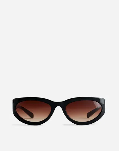 Madewell Wraparound Sunglasses In True Black