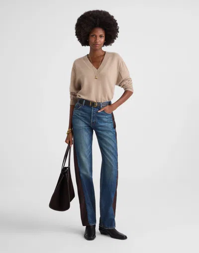 Madewell X Kaihara Denim Pieced Barrel-leg Jean In Blue