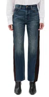 Madewell X Kaihara Denim Pieced Barrel Leg Jeans Enright Wash In Blue