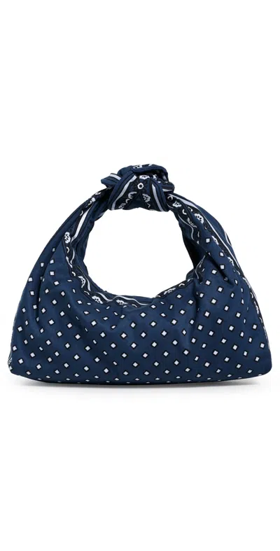 Madewell X Shopbop Bandana Bag Classic Indigo Multi In Blue