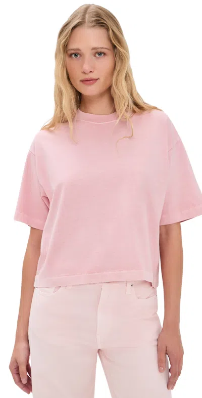 Madewell X Shopbop Boxy Crop Tee Dreamy Pink