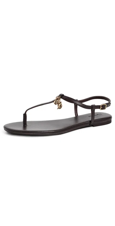Madewell X Shopbop Izzie Ietra Charm Sandals Coffee Bean In Black