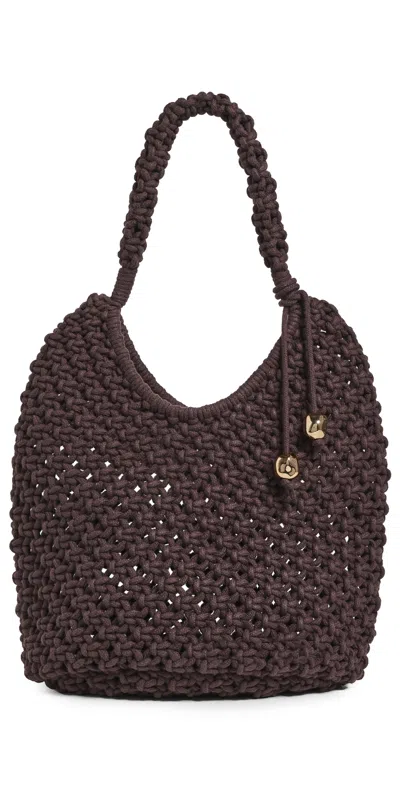 Madewell X Shopbop Large Rope Pouchette Chocolate Raisin In Brown