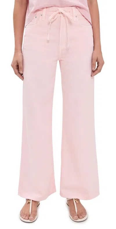 Madewell X Shopbop Ultimate Wide-leg Jeans Pale Pink
