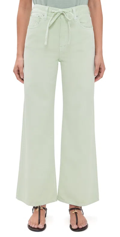 Madewell X Shopbop Ultimate Wide-leg Jeans Storied Sea In Green