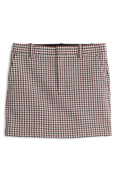 Madewell Yarn Dyed Plaid Suiting Miniskirt In Aroma