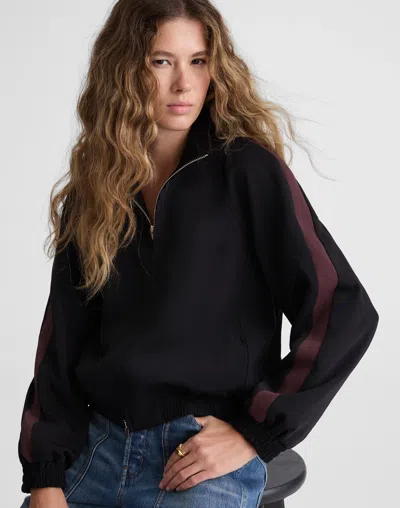 Madewell Zip-front Track Jacket In Black