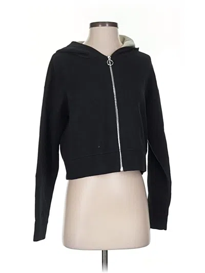 Madewell Zip Up Hoodie In Black