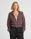 Madewell Zip-up Knit Jacket In Brown