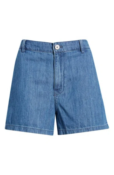 Madewell Zoe High Waist Shorts In Blue