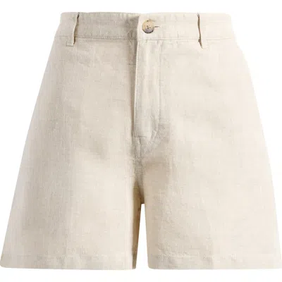Madewell Zoe Linen Shorts In Neutral