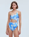 Madewell Zulu &amp; Zephyr Hawaii Ruched One-piece Swimsuit In Hawaii